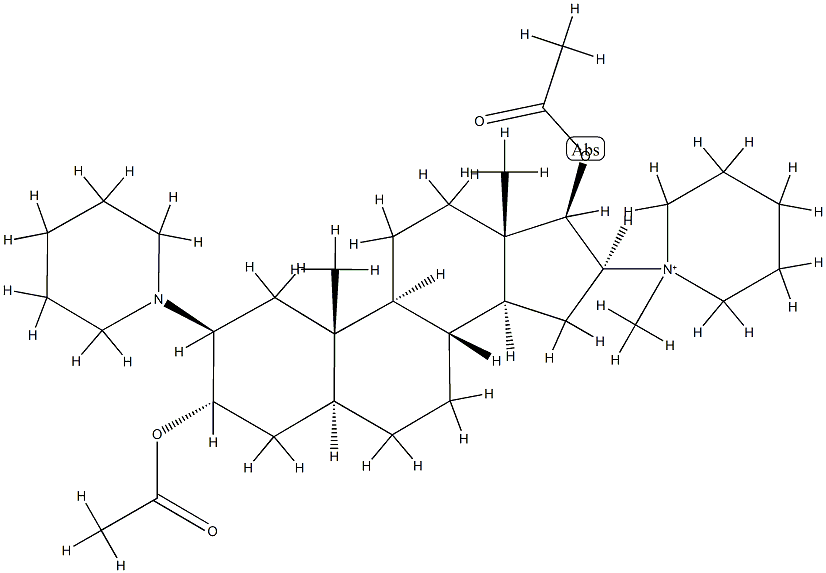 Androstane, piperidinium deriv. Struktur