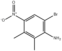 4-AMino-5-broMo-2,3-diMethyl-1-nitrobenzene[6-BroMo-2,3-diMethyl-4-nitroaniline] Struktur