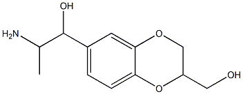 1,4-Benzodioxin-2,6-dimethanol,  -alpha-6-(1-aminoethyl)-2,3-dihydro- Struktur