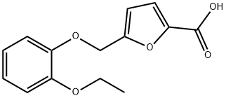 5-[(2-ethoxyphenoxy)methyl]-2-furoic acid Struktur