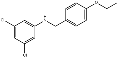 3,5-dichloro-N-[(4-ethoxyphenyl)methyl]aniline Struktur