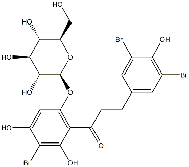 3,3',5'-tribromophlorhizin Struktur