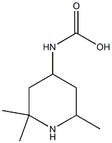 4-Piperidinecarbamic  acid,  2,2,6-trimethyl-,  -bta--  (2CI) Struktur