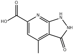 4-methyl-3-oxo-2,3-dihydro-1H-pyrazolo[3,4-b]pyridine-6-carboxylic acid(SALTDATA: FREE) Struktur