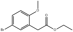 (5-BroMo-2-Methoxy-phenyl)-acetic acid ethyl ester Struktur