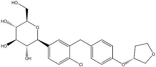 Empagliflozin (R)-Isomer Struktur