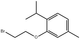 2-(2-bromoethoxy)-1-isopropyl-4-methylbenzene Struktur