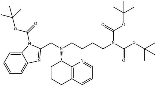 (S)-2-(4-(((1H-benzo[d]iMidazol-2-yl)Methyl)(5,6,7,8-tetrahydroquinolin-8-yl)aMino)butyl)isoindoline-1,3-dione Struktur