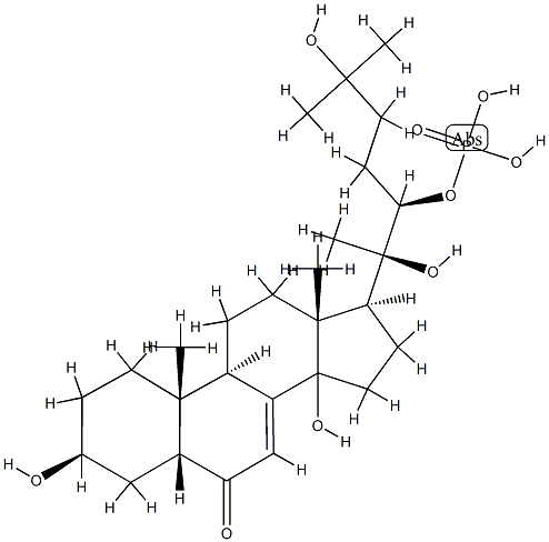 2-deoxy-20-hydroxyecdysone-22-phosphate Struktur