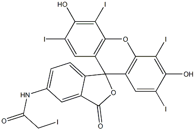 iodoacetamidoerythrosin Struktur