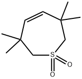 Thiepin, 2,3,6,7-tetrahydro-3,3,6,6-tetramethyl-1,1-dioxide Struktur