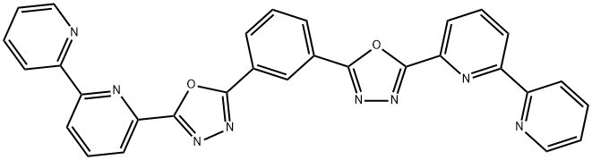 1,3-Bis[2-(2,2'-bipyridine-6-yl)-1,3,4-oxadiazo-5-yl]benzene Structure