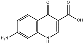 3-Quinolinecarboxylicacid,7-amino-1,4-dihydro-4-oxo-(9CI) Struktur