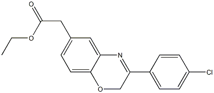 ethyl 2-[8-(4-chlorophenyl)-10-oxa-7-azabicyclo[4.4.0]deca-2,4,7,11-te traen-4-yl]acetate Struktur