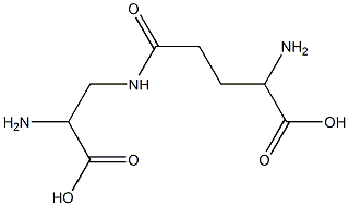 N-gamma-glutamyldiaminopropionic acid Struktur