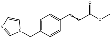 （2E）-3-[4-(1H-Imidazol-1-ylmethyl)_phenyl]-2-propenoic acid methyl ester Struktur