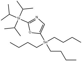 5-(tributylstannyl)-2-(triisopropylsilyl)oxazole Struktur