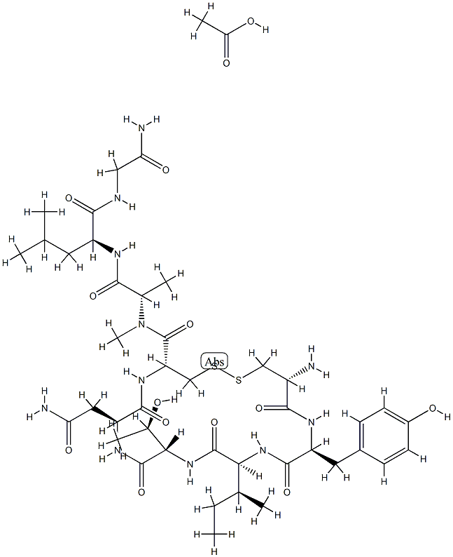 oxytocin, Thr(4)-N-MeAla(7)- Struktur