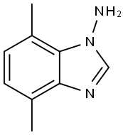 1H-Benzimidazol-1-amine,4,7-dimethyl-(9CI) Struktur