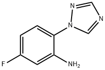 5-fluoro-2-(1H-1,2,4-triazol-1-yl)aniline Struktur