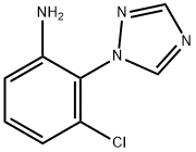 3-CHLORO-2-(1H-1,2,4-TRIAZOL-1-YL)ANILINE Struktur