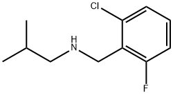 [(2-chloro-6-fluorophenyl)methyl](2-methylpropyl)amine Struktur