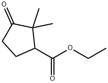 ethyl 2,2-diMethyl-3-oxocyclopentane-1-carboxylate Struktur