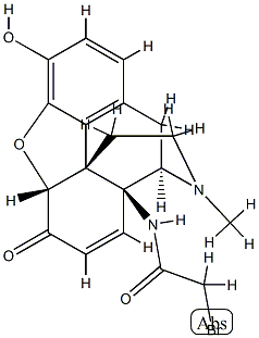 14-(2-bromoacetamido)morphinone Struktur