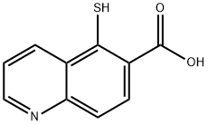 6-Quinolinecarboxylicacid,5-mercapto-(4CI) Struktur