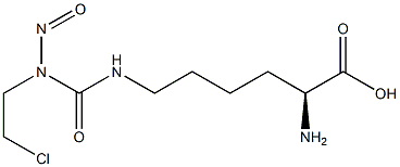 N-(2-chloroethyl)-N-nitrosocarbamoyl-omega-lysine Struktur