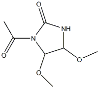 2-Imidazolidinone  1-acetyl-,  4,5-dimethoxy-  (7CI) Struktur