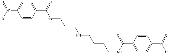 N(1),N(10)-bis(4-nitrobenzoyl)spermidine Struktur