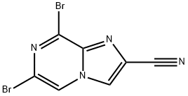 6,8-Dibromoimidazo[1,2-a]pyrazine-2-carbonitrile Struktur