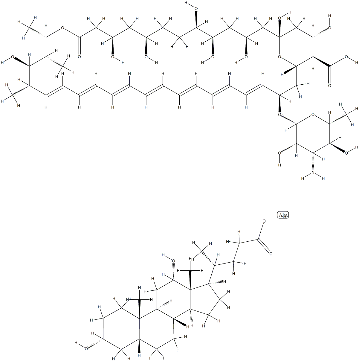 amphotericin B-deoxycholate Struktur