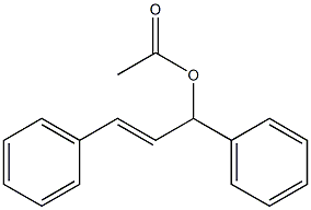 (±)-trans-1,3-Diphenylallyl acetate Struktur