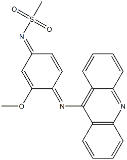 (NZ)-N-(4-acridin-9-ylimino-3-methoxy-1-cyclohexa-2,5-dienylidene)meth anesulfonamide Struktur