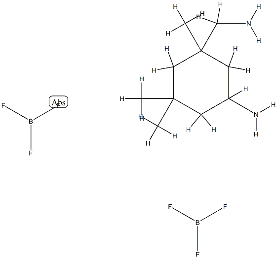 [mu-(5-amino-1,3,3-trimethylcyclohexylamine-N:N')]hexafluorodiboron  Struktur