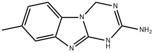 1,3,5-Triazino[1,2-a]benzimidazol-2-amine,1,4-dihydro-8-methyl-(9CI) Struktur