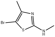 5-bromo-N,4-dimethyl-1,3-thiazol-2-amine(SALTDATA: FREE) Struktur