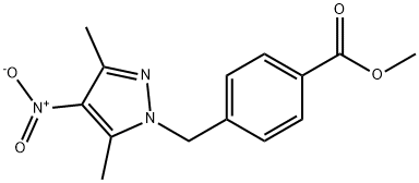 methyl 4-[(3,5-dimethyl-4-nitro-1H-pyrazol-1-yl)methyl]benzoate Struktur