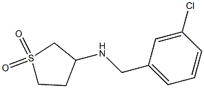 3-{[(3-chlorophenyl)methyl]amino}-1$l^{6}-thiolane-1,1-dione Struktur