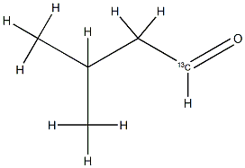 3-Methylbutanal-1-13C Struktur