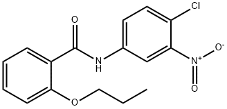 N-(4-chloro-3-nitrophenyl)-2-propoxybenzamide Struktur