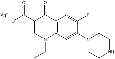 silver norfloxacin Struktur