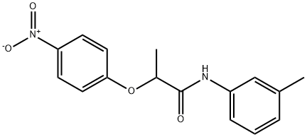 N-(3-methylphenyl)-2-(4-nitrophenoxy)propanamide Struktur