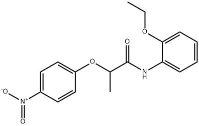 N-(2-ethoxyphenyl)-2-(4-nitrophenoxy)propanamide Struktur