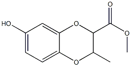 1,4-Benzodioxin-2-carboxylic  acid,  2,3-dihydro-7-hydroxy-2-methyl-,  methyl  ester Struktur