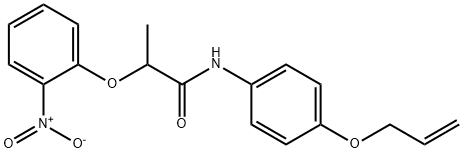 N-[4-(allyloxy)phenyl]-2-(2-nitrophenoxy)propanamide Struktur