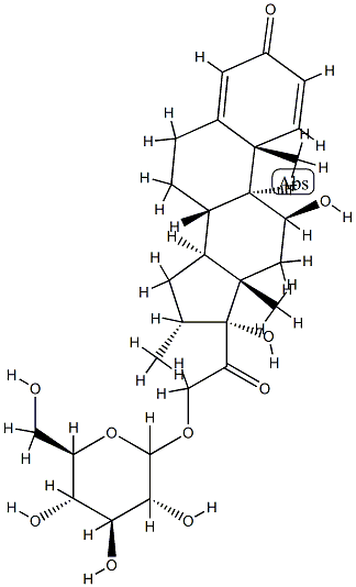 dexamethasone 21-glucoside Struktur