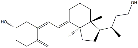 24,25,26,27-tetranor-23-hydroxyvitamin D3 Struktur